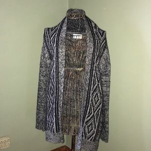 Ruby Moon Patterned Long Cardigan - Size XS